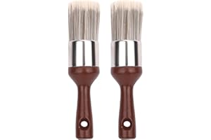 Gosknor 2pcs Brosses à Baume pour Meubles, en Bois Marron avec Poils Doux en Nylon et Polyester Idéales pour Le Cuir de La Maison