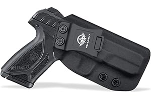 POLE.CRAFT Ruger Security 9 Kabura IWB For Ruger Security-9 Pistolet Case Wewnątrz pasa Ukryte Carry - Kydex IWB Kabura Ruger Security 9 Pistolet Case Ukryte Gun Akcesoria (Black, Right Hand Draw)