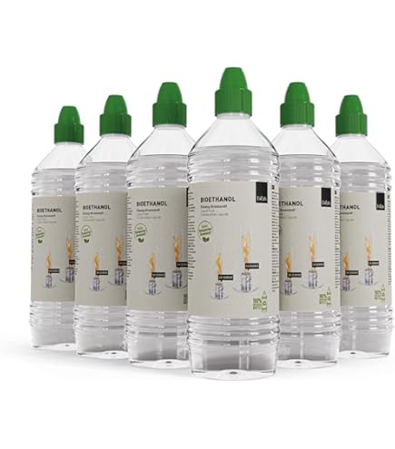 GiDeli Lot De 2 Bio-éthanol Parfum Forêt 96,6 % éthanol Pour