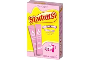 Starburst All Pink Strawberry Flavour Sugar Free Singles to Go Drink Mix 6 Sachets 12.2g