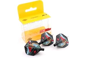 CUESOUL TERO AK4 Dart Flights Forme Standard/Slim avec Motif Attrayant, Lot de 3 pièces