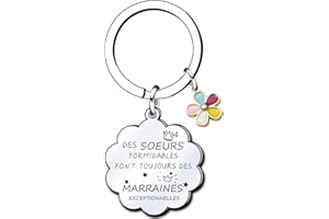 Lumengqi Cadeaux de Noël pour Tata Porte-clés amies formidables tatas exceptionnelles - Porte-clés pour Annonce Grossesse Tata Naissance Enfant idée Cadeau Annonce bébé Fille garçon