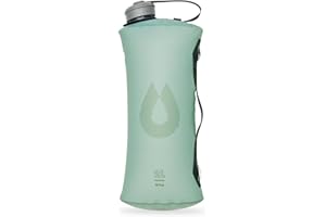 HydraPak Seeker – Stockage d'eau pliable (2 L) – Sac réservoir d'eau pour le camping sans BPA et PVC – Vert Sutro