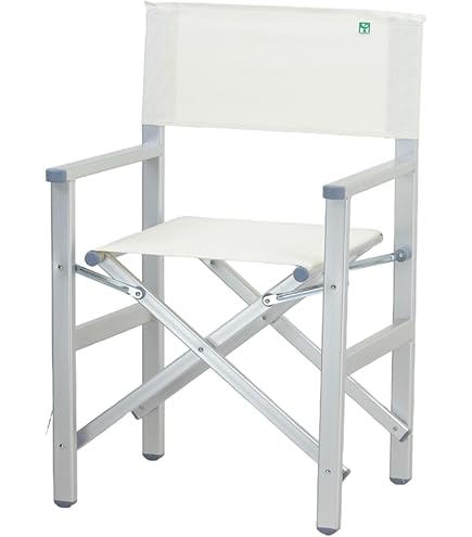 Copertura Per Sedia Pieghevole Da Regista - In Tela, Bianco, Misura 47x38 Cm, Ricambio Per Giardino - Foto 14