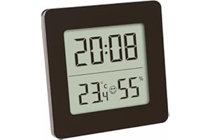 TFA 30.5038.01 - Termo-Higrómetro Digital, Color Negro