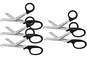 Oqard First Aid Scissors Utility Tough Cut 6 inch - Pack of 5