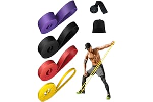 Kwotry Theraband 5-85lbs Resistance Bands Tragbar Set Türanker Fitnessgeräte für Zuhause Widerstandsbänder krafttraining für Pilates Training Physiotherapie Stretching Yoga