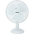 GEEPAS 12" Inch Desk Fan | 3 Speed Settings with Oscillating Rotating and Static Feature | Electric Portable Desktop Cooling Fan for Desk Home or Office Use | 2 Year Warranty
