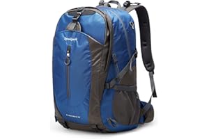 YTL Wasserdichter Wanderrucksack für Herren Damen 40L leichte Outdoor-Tasche Rucksack geeignet für Reisen und Camping,Blau1（misst 21,3 x 13,8 x 9,1 Zoll）