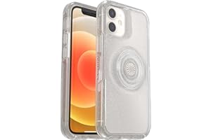 Otterbox Funda para iPhone 12 mini Otter+Pop, resistente a golpes y caídas, con PopSockets PopGrip,Testada 3x con los estándares Militares anticaídas, Stardust