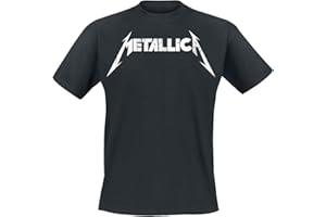 Metallica Textured Logo Männer T-Shirt schwarz Band-Merch, Bands