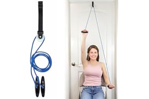 KSJEHW Sistema Carrucola Palestra Carrucola Palestra con Cavo Attrezzi per Esercizi Spalla Carrucola Riabilitazione Spalla per Esercizio E Il Recupero Dopo Un Infortunio O Chirurgico(Blu)