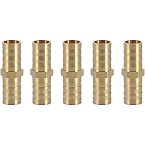 SOURCING MAP 8mm à 6mm Raccord Cannelé De Tuyau En Laiton Connecteur