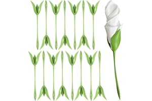 DAZZLUXE Porta Tovaglioli a Foglia Da 15 Pezzi, Porta Tovaglioli Con Anello Tovagliolo, Porta Tovaglioli Con Fiori Origami, Portatovagliolo a Forma Di Fiore, Adatto per Ristorante, Casa, Banchetto