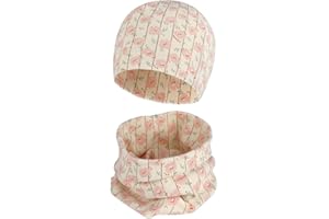 Cheerful Mario Cotone Berretto e Sciarpa Scaldacollo Coordinati per Bambini Modello Carino Neonato Cappello y Sciarpa