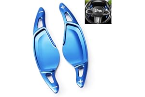 ‎HIBEYO HIBEYO 2 Stücke Lenkrad Schaltwippen Verlängerung Paddles Lenkrad für BMW 5er G30 G31 G38 7er G11 G12 3er G20 X3 G01 X4 G02 X5 G05 6er G32 GT Ersatzsatz Shift Paddles Schalthebel Shifter Blau