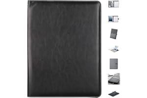 ANTEVIA MATÉRIAUX ANTEVIA - Conférencier A4 + Bloc note| PLUS DE 30 MODÈLES | Matière: PU Similicuir | Porte-document (Plane A4)