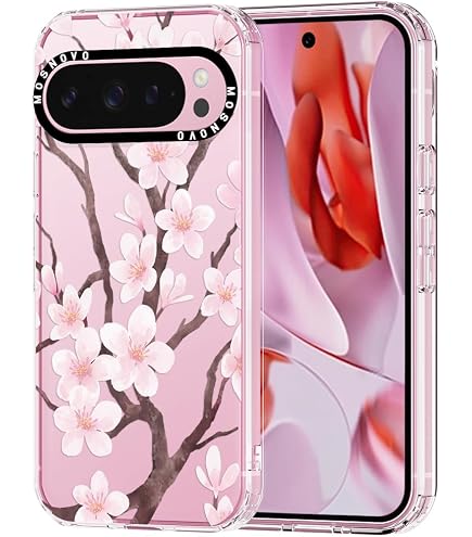 SEAHAI Handyhülle Für Google Pixel 9 Pro XL – Buntes Blumenmuster, Transparent, Stoßfest, Aus Weichem TPU