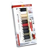 G&uuml;termann Creativ Sewing Thread Set with 11 Bobbins of Coselotall 100 m in Basic Colours + Power Strip + Seam-Fix Mini