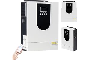2Kw/3,2Kw Hybrid Solar Inverter, 12V/24V Till 220V Home Pure Sine Wave Inverter + 80A Mppt Solar Charge Controller, Off Grid Hybrid Inverter Laddare, FöR Husbil, Hem,2KW-12V