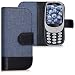 Produktbild kwmobile Hülle für Nokia 3310 (2017) - Wallet Case Handy Schutzhülle Kunstleder - Handycover Klapphülle Dunkelblau Schwarz