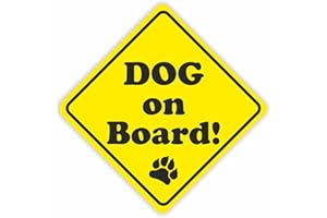 iSecur adesivo per auto Dog on Board I 11 cm di altezza I adesivo per cani I adesivo per proprietari di cani I resistente alle intemperie I kfz317