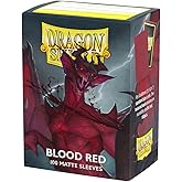 Arcane Tinmen Dragon Shield Sleeves - Matte: Blood Red 100CT - MTG Card Sleeves are Soft and Sturdy - Compatible with Pokemon
