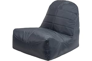 Veeva Vista Recliner Bean Bag, Large Indoor Outdoor Bean Bags, Lounge or Garden, Adult Bean Bag Chairs with Filling Included