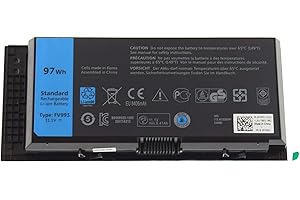 7XINbox 11,1 V 97 WH FV993 FJJ4W bateria do laptopa kompatybilna z Dell Precision M4600 M4700 M4800 M6600 M6700 M6800 R7PND X57F1 PG6RC V7M28 KJ321 WD6D1 4HJXX T4DTX 33F0D