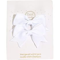 6er Set Haarschleifen-Klammern Für Mädchen – 3 Größen (15,2 Cm, 10,2 Cm, 7,6 Cm) In Bunten Farben, Mit Krokodilclip