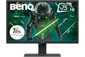 BenQ GL2780 - Monitor Gaming de 27" FullHD (1920x1080, 1ms, 75Hz, HDMI, DisplayPort, DVI, VGA, Altavoces, Eye-care, Sensor Brillo Inteligente, Flicker-free, Low Blue Light, antireflejos) - Color Negro