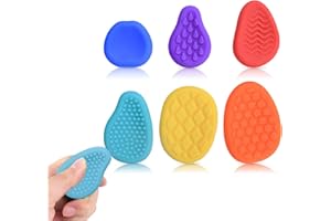 RoseFlower Fidget Toys per Adulti e Bambini: Confezione da 6 Pietre Antistress per Alleviare L'ansia - Giocattoli Antistress per Autismo, Prodotti Sensoriali, Fidget per Adulti e Bambini