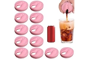 GNHG 12 Pezzi Tappo per lattine, chiusura per lattine per addio al celibato, divertente coperchio per lattine in silicone, antipolvere e a prova di perdite, coperchio per lattine
