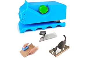 Tangdudu Coupe-Carton imprimé 3D, Machine de découpe de griffoir, Coupe-Carton pour griffoir à Chat, Outil de Coupe en Carton en Forme de Chaton, idéal pour fabriquer des griffoirs pour Chats