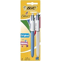 Penna BIC 4 Colori Pastello - Punta 1.0 Mm, 6 Unità, Colori Assortiti, Made In France - Foto 5