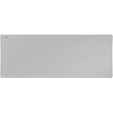 Mars Gaming MMPXLS Plata, Alfombrilla Gaming XL, Doble capa Nanotejido y Goma Natural, 800x300x4mm