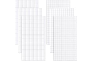 Piriuuo 984 Stück Klebepunkte Doppelseitig, 2 Größen Doppelseitige Klebepads zum Basteln 3D Schaumstoff Klebepads Vorgeschnittene Quadrate Klebepunkte für Scrapbook, Party, DIY Kunst, Bürobedarf