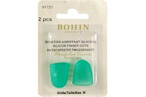 Bohin - Vert (Milieu) Caoutchouc Dé à Coudre - 2 Pièces