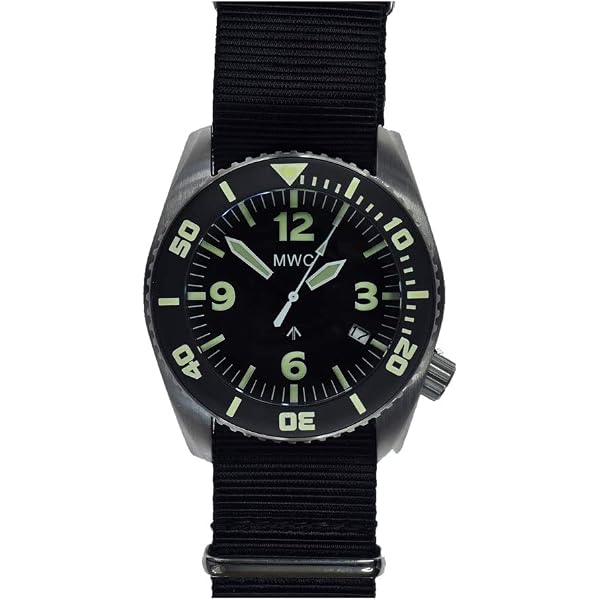 MWC Pattern 300m - Montre De Plongée Automatique Homme - Boîtier Acier 40mm, Verre Saphir, Mouvement NH35A - Style Militaire Stérile
