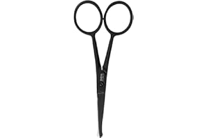 PARSA BEAUTY PARSA Męskie nożyczki do nosa z okrągłą końcówką dla bezpieczeństwa, wykonane ze stali nierdzewnej