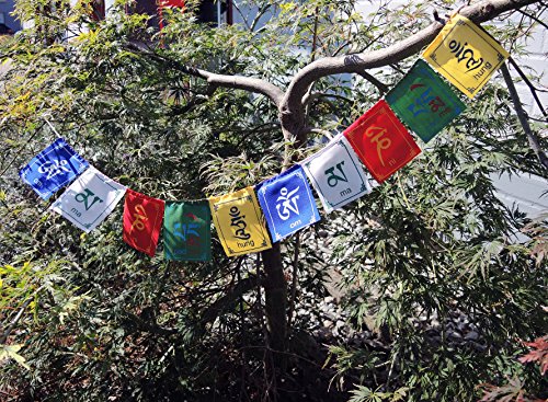 Gebetsfahne mini bedruckt – feine Qualität – 3er-Pack - 3