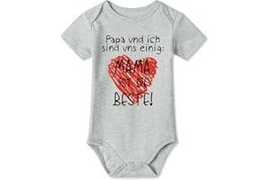 BesserBay Baby Strampler Body Kurzarm Erster Muttertag Geschenk 0-12 Monate