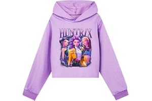 Moollyfox Huntrix - Felpa con cappuccio per bambini, con stampa, sportiva, casual, comoda, con cappuccio, regalo