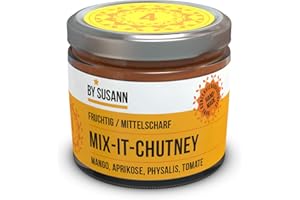 ‎BY SUSANN BY SUSANN - 04 MIX-IT-CHUTNEY im Glas (1 x 150 g), Geschmackserlebnisse mit intensiven und natürlichen Aromen, fruchtig, mittelscharf