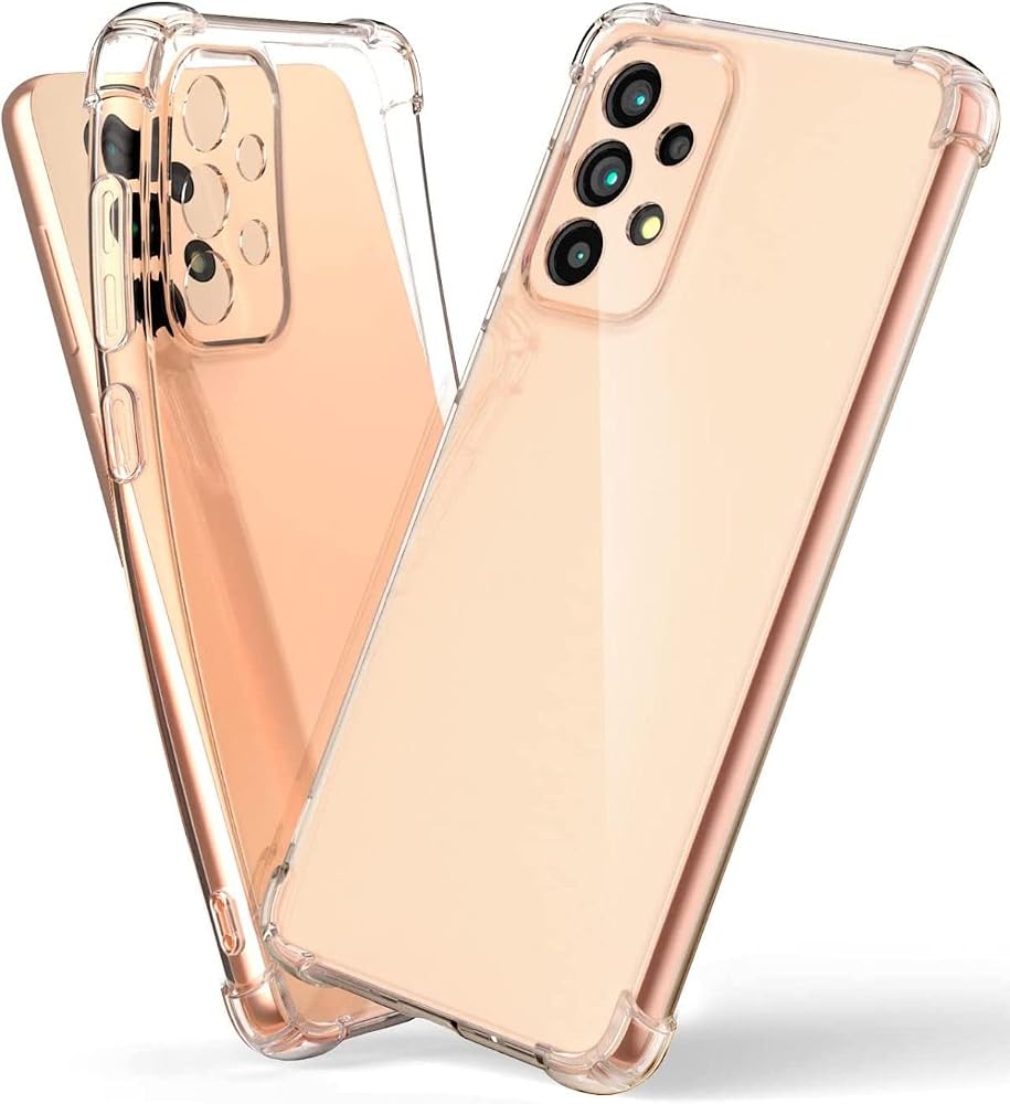 KZY İletişim Samsung Galaxy A33 5G ile uyumlu ile Uyumlu Kapak Köşe Korumalı AirBag Antishock Şeffaf Silikon Kılıf