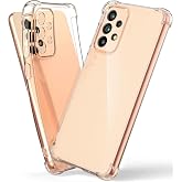 KZY İletişim Samsung Galaxy A33 5G ile uyumlu ile Uyumlu Kapak K&ouml;şe Korumalı AirBag Antishock Şeffaf Silikon Kılıf