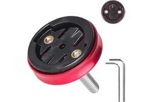 GUOBINZH Alluminio Supporto Bicicletta Compatibile con Garmin Edge 530 540 520 510 500 200 130 25 20 840 830 820 810 800 1000 1030 1040 Plus Explore 2 GPS Supporto Manubrio Bici da Corsa per Computer - Rosso