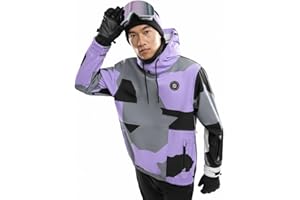 SIROKO Chaqueta Esquí y Nieve W1 Hombre Impermeable protección Térmica Bolsillo frontal