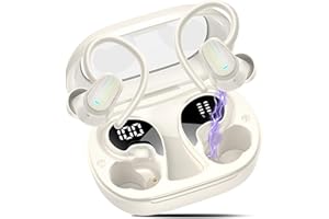 OYIB AI Ecouteur Traducteur Instantané avec Traduction Audio et Vidéo, 50H Ecouteur Traducteur Instantané avec 164 Langues/7 Modes de Traduction, 3 en 1 Oreillette Traduction pour Affaires/Études Blanc