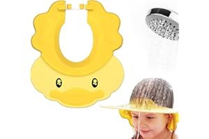 SUBTACK Hair Washing Aids for Kids - Adjustable Shower Cap Hair Washing Shield for Toddlers - Baby Shampoo Cap Visor for Eye & Ear Protection